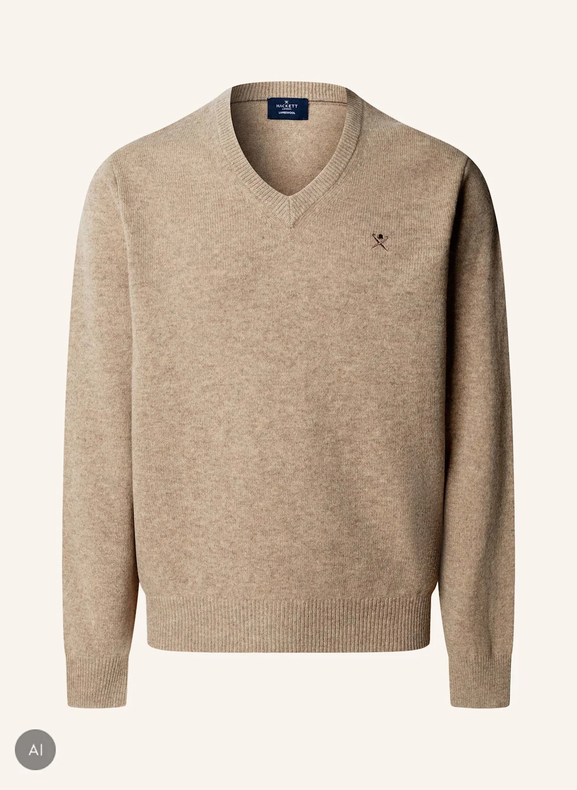 HACKETT LONDON Pullover LAMBSWOOL V NECK