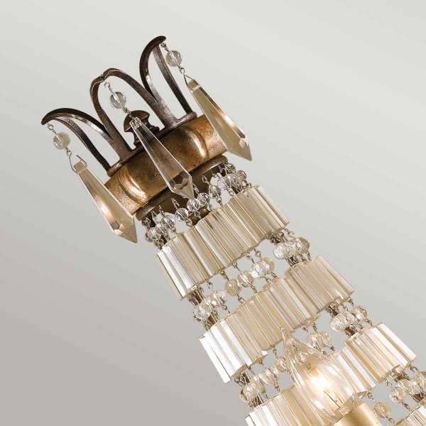 Kinkiet brązowy Bellini 3xE14x60W wym:58,4x32,4x19,1cm IP20 Feiss
