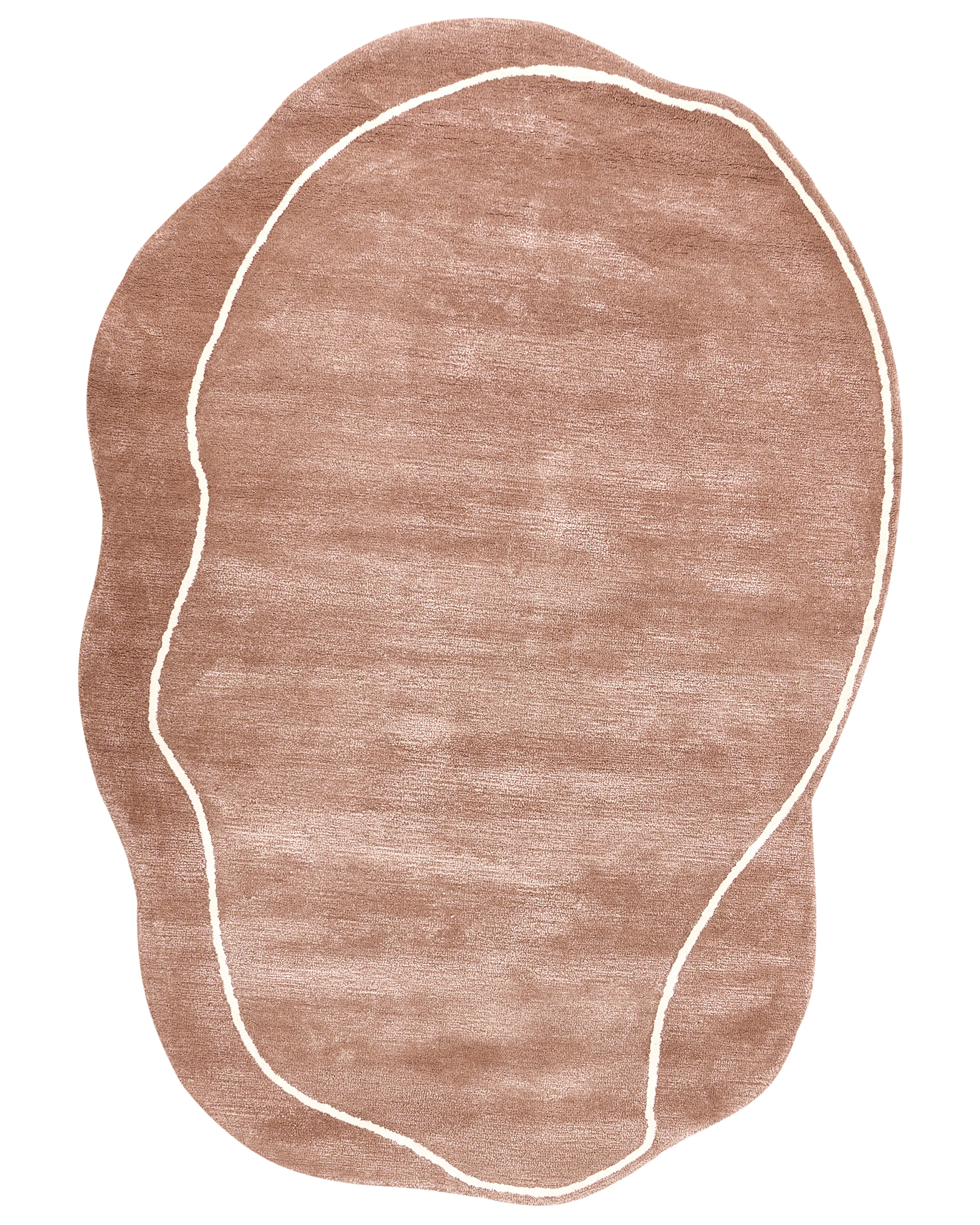 Rug DERA Brown 160 x 230 cm Viscose