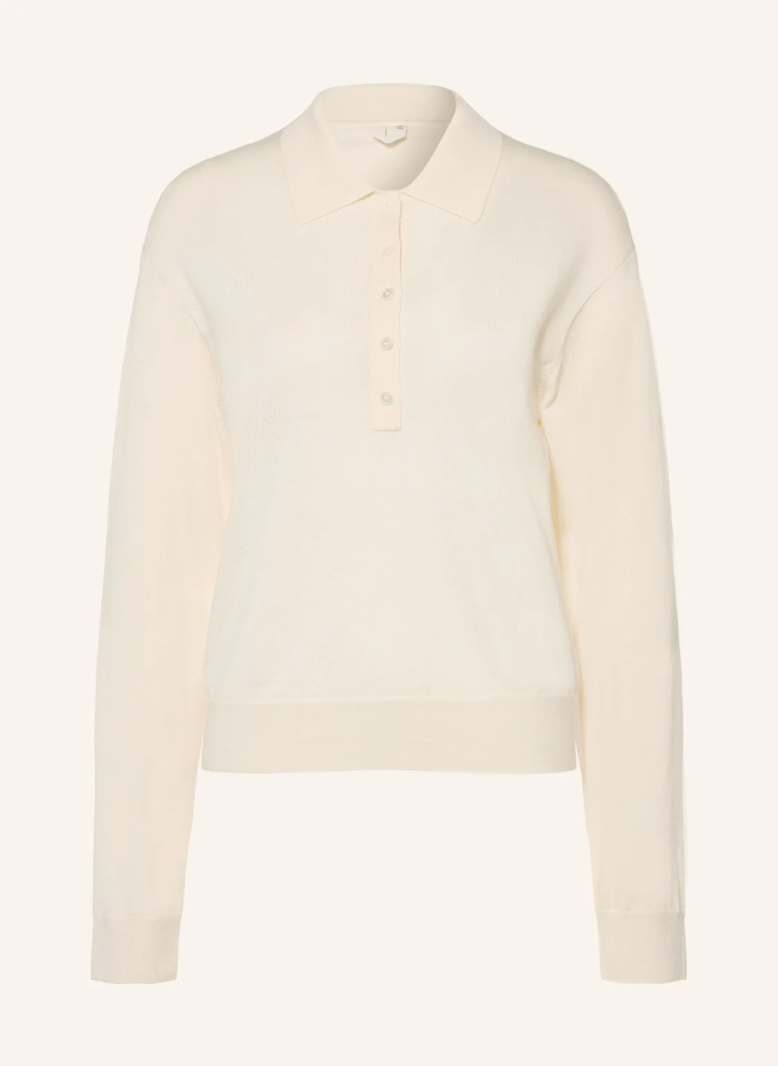 ARKET Strick-Poloshirt aus Merinowolle