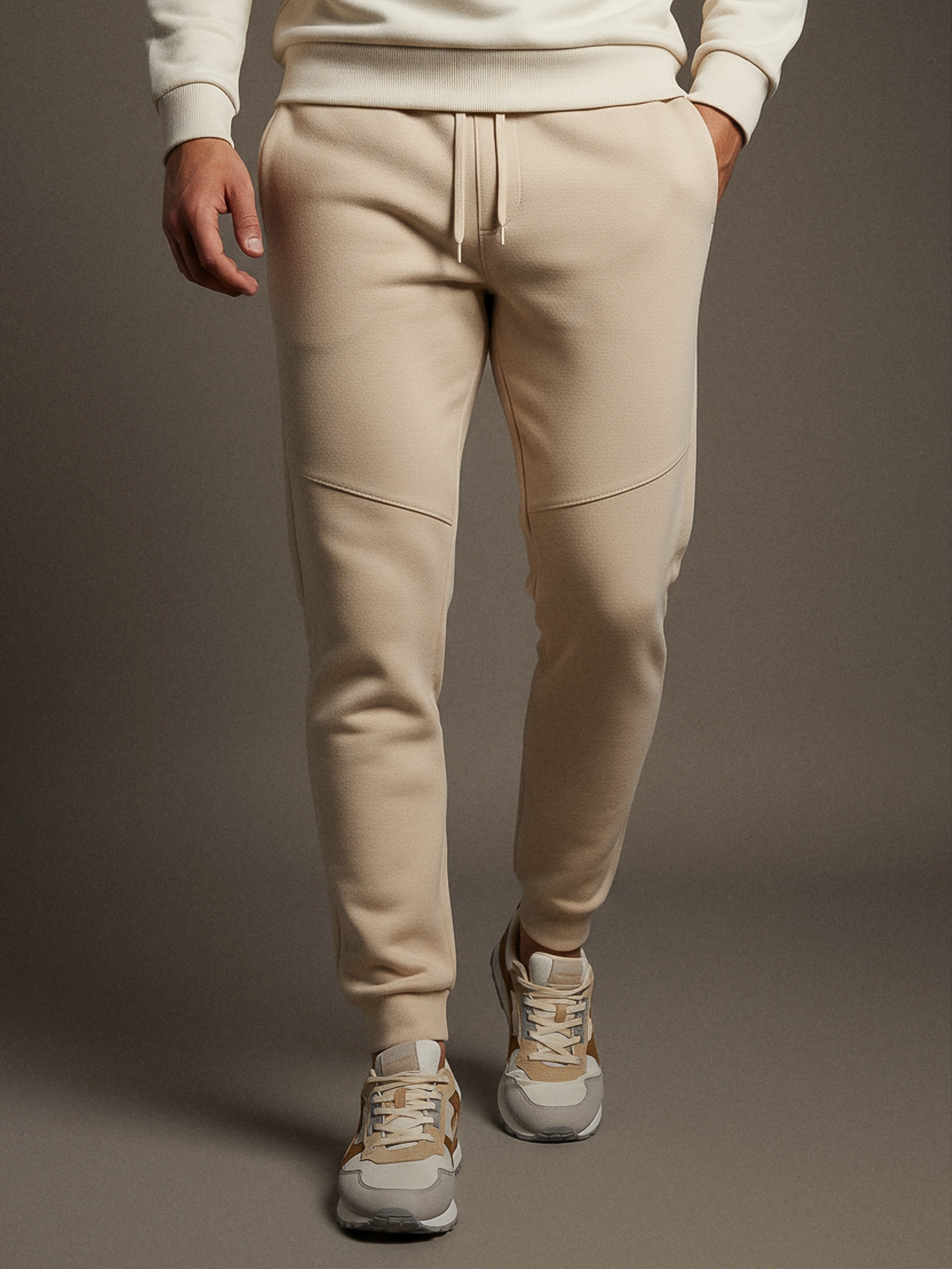 Spodnie jogger dresowe pique