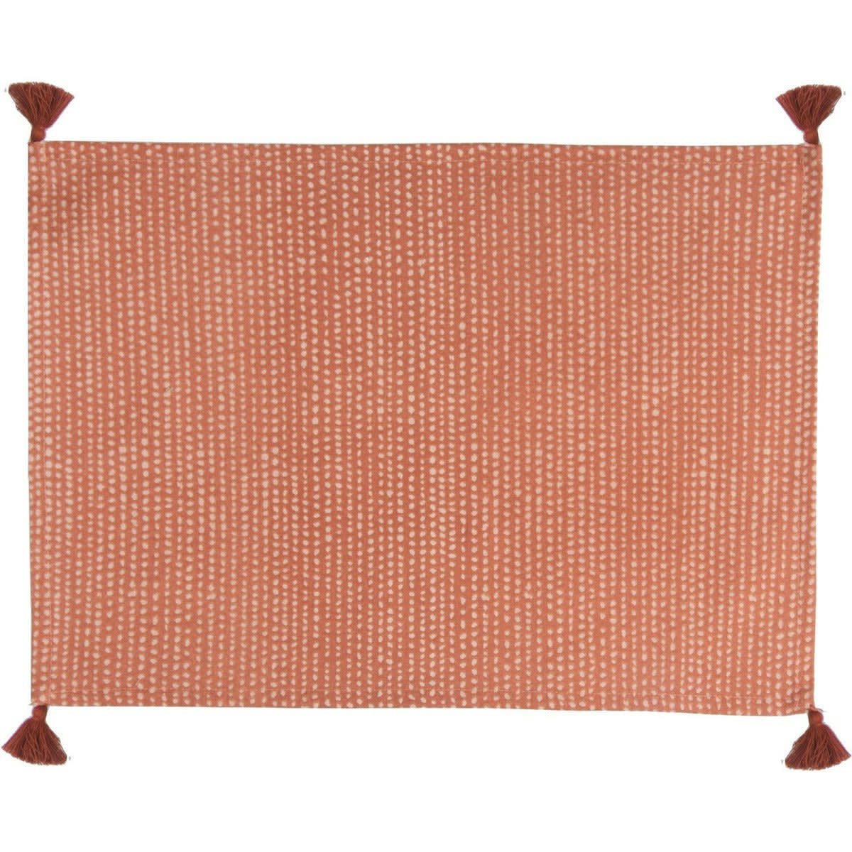 DOTS - Sets de table (x4) coton  35x50 terracotta