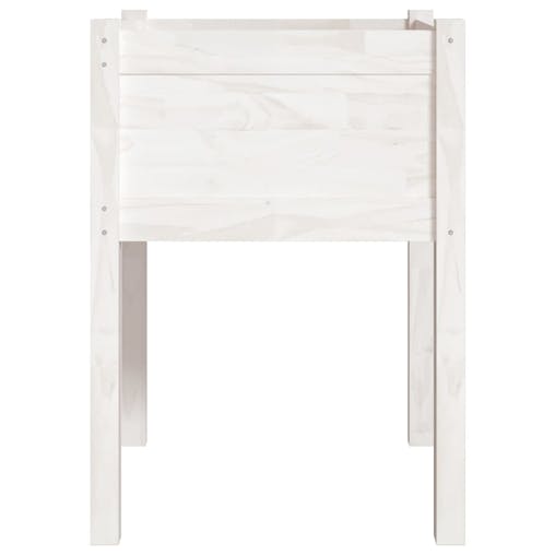 NNEVL Garden Planter White 50x50x70 cm Solid Pinewood