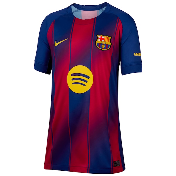 Lamine Yamal Barcelona Nike Youth 2025/26 Home Replica Player Jersey - Blue