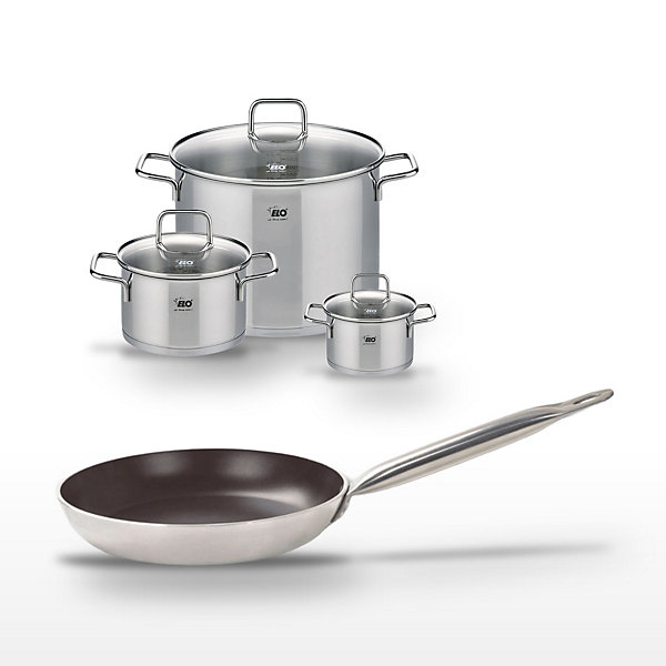 Lot Poêle 28cm et 3 Faitouts Elo Bistro Line