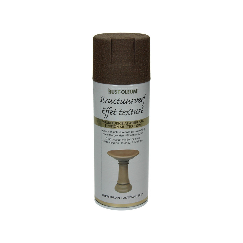 Peinture aérosol Effet Texturé brun automne 0,4 L RUSTOLEUM