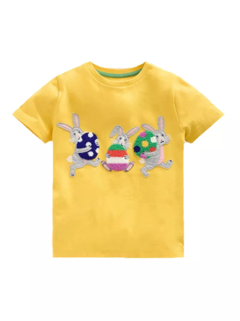 Children's Bunny Embroidered Short Sleeve T-Shirt