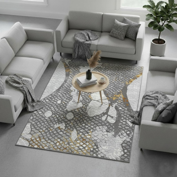 Dywan Tunis 067 yellow gray szary 160x220