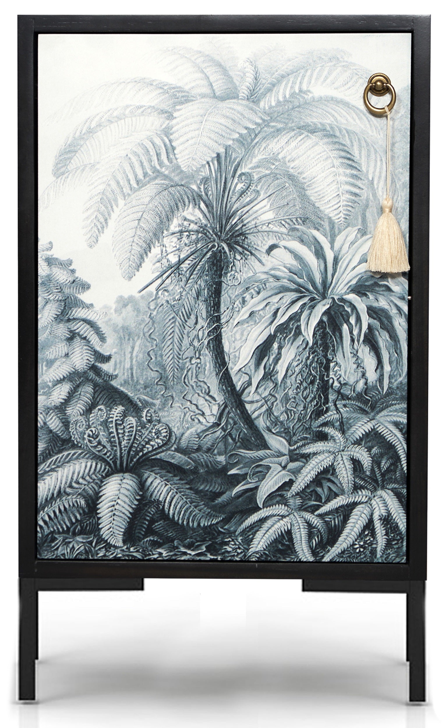 Really Nice Things - Nachtkastje - William - Black Vintage Palm