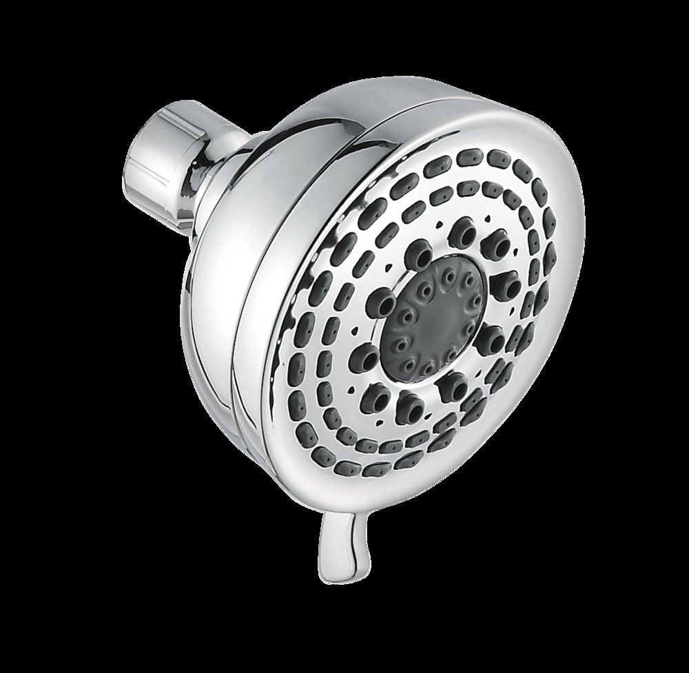For Living 5-Setting Fixed Wall Mount Massage Spray Shower Head, Chrome