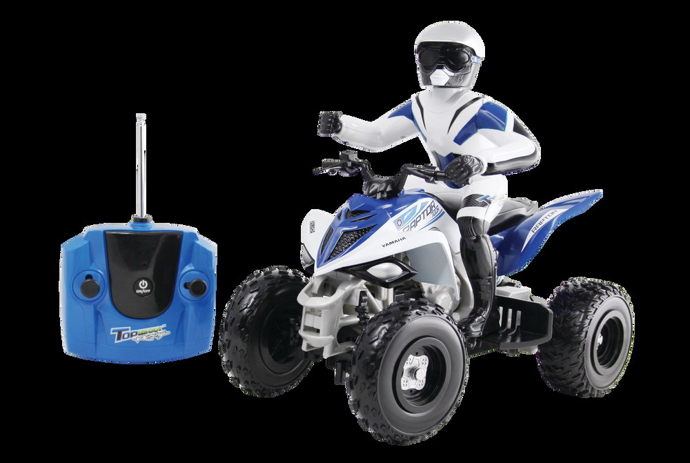 RC Yamaha 1:6 Scale Remote Controlled Raptor 700R Race Quad Vehicle Toy, Ages 8+