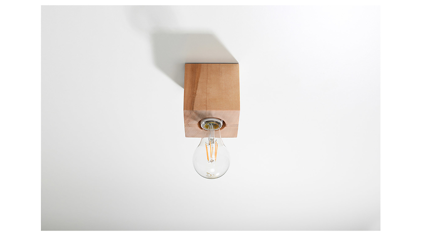 Lampa natynkowa Ariz drewniana brązowa