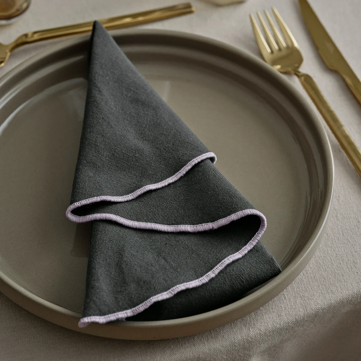 Broste Copenhagen - Nordic Bistro Dessertteller, Ø 21 x 2.4 cm, beige