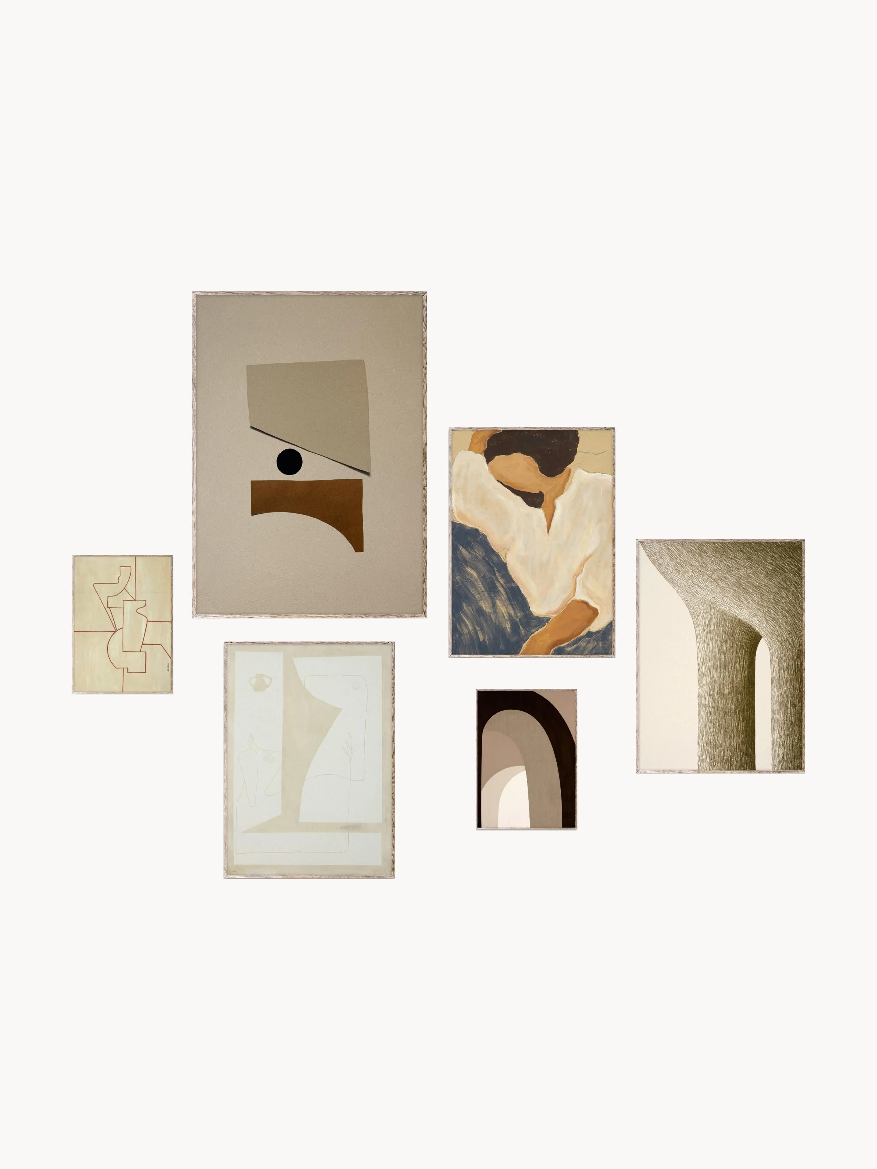 Posters Artwall no. 13 mit Rahmen, 6er-Set