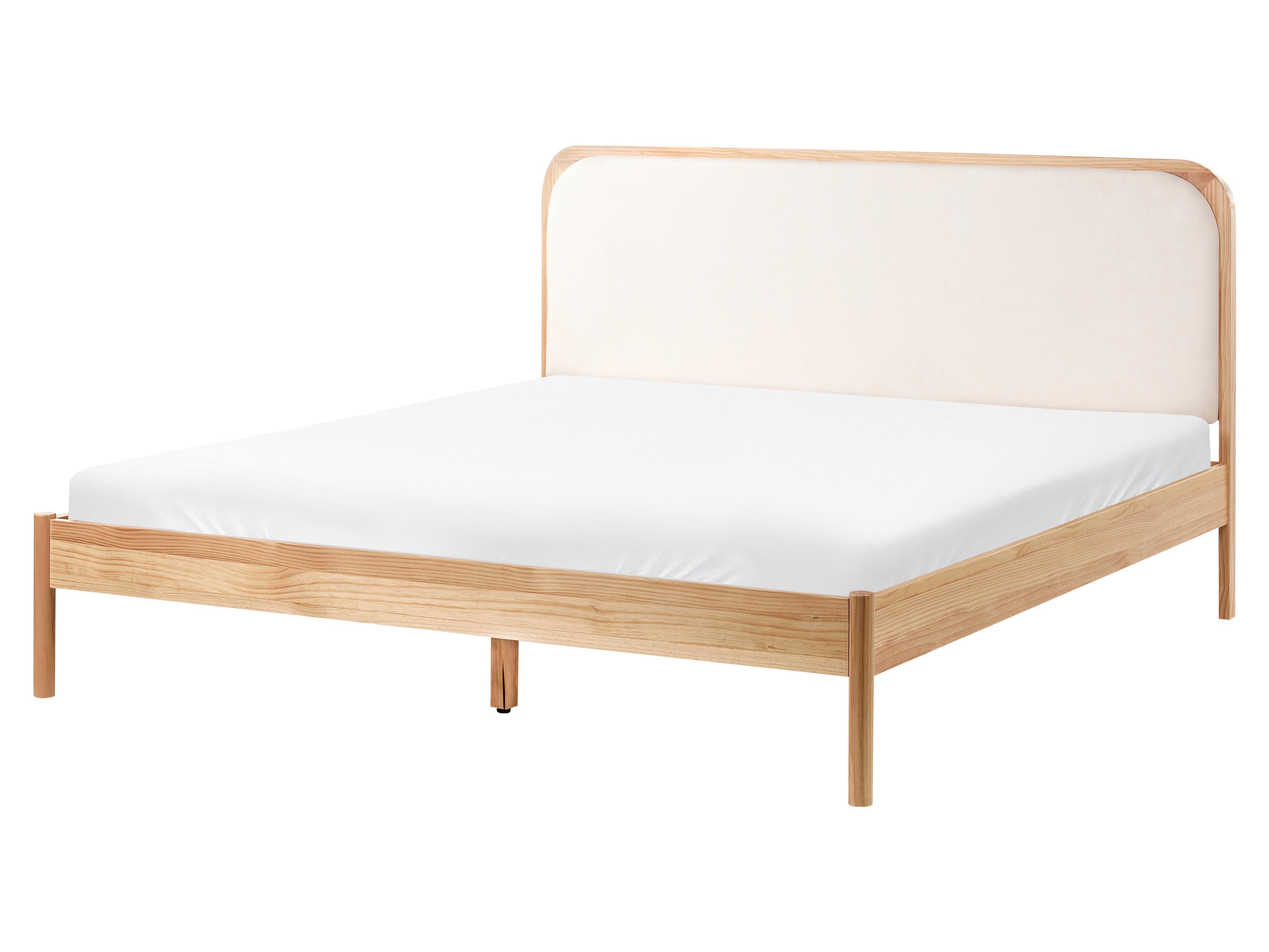 Bed Pine Wood DOSCHES 180 x 200 cm (EU Super King) Light Brown