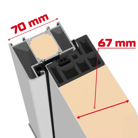 Sicherheitshaustür »PATRAS Prime RC2«, Aluminium, in weiß