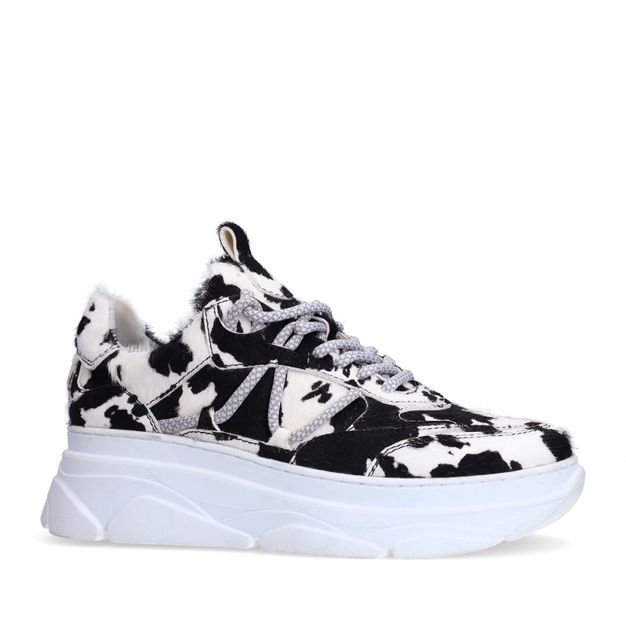 Cow print sneakers