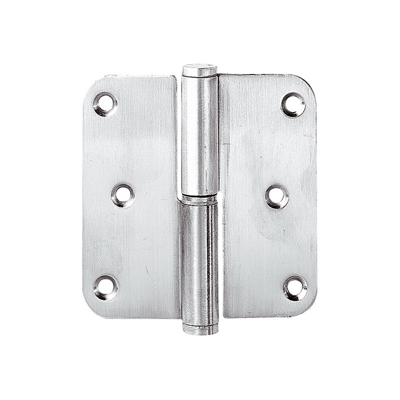 Paumelle gauche en acier inoxydable 80 x 80 mm 3 pièces TEKNIBOX