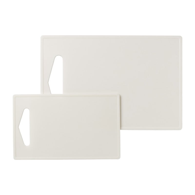 Snijplank kunststof - wit - 16.5x27 cm