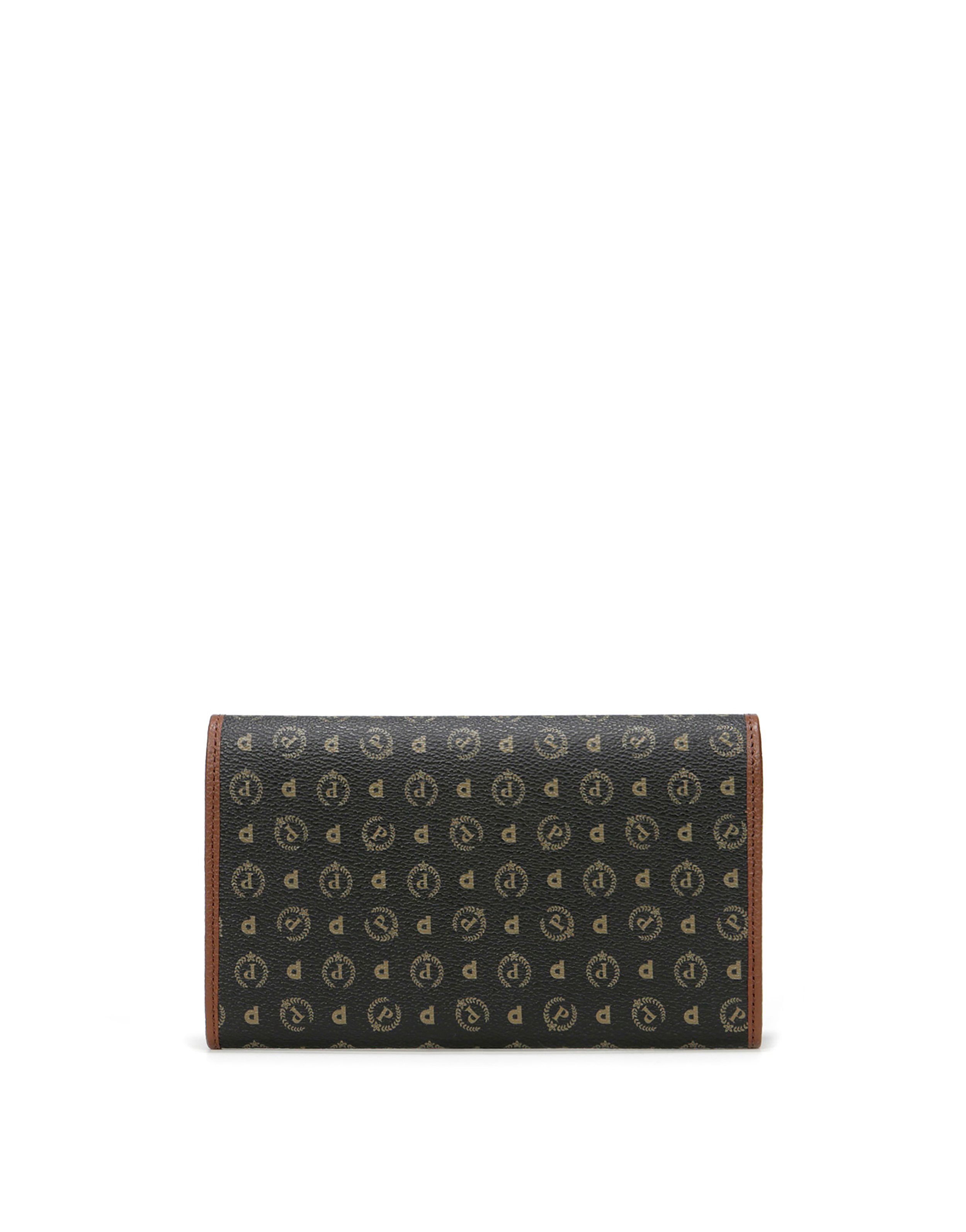 Portafoglio Heritage Logo Classic Nero/marrone