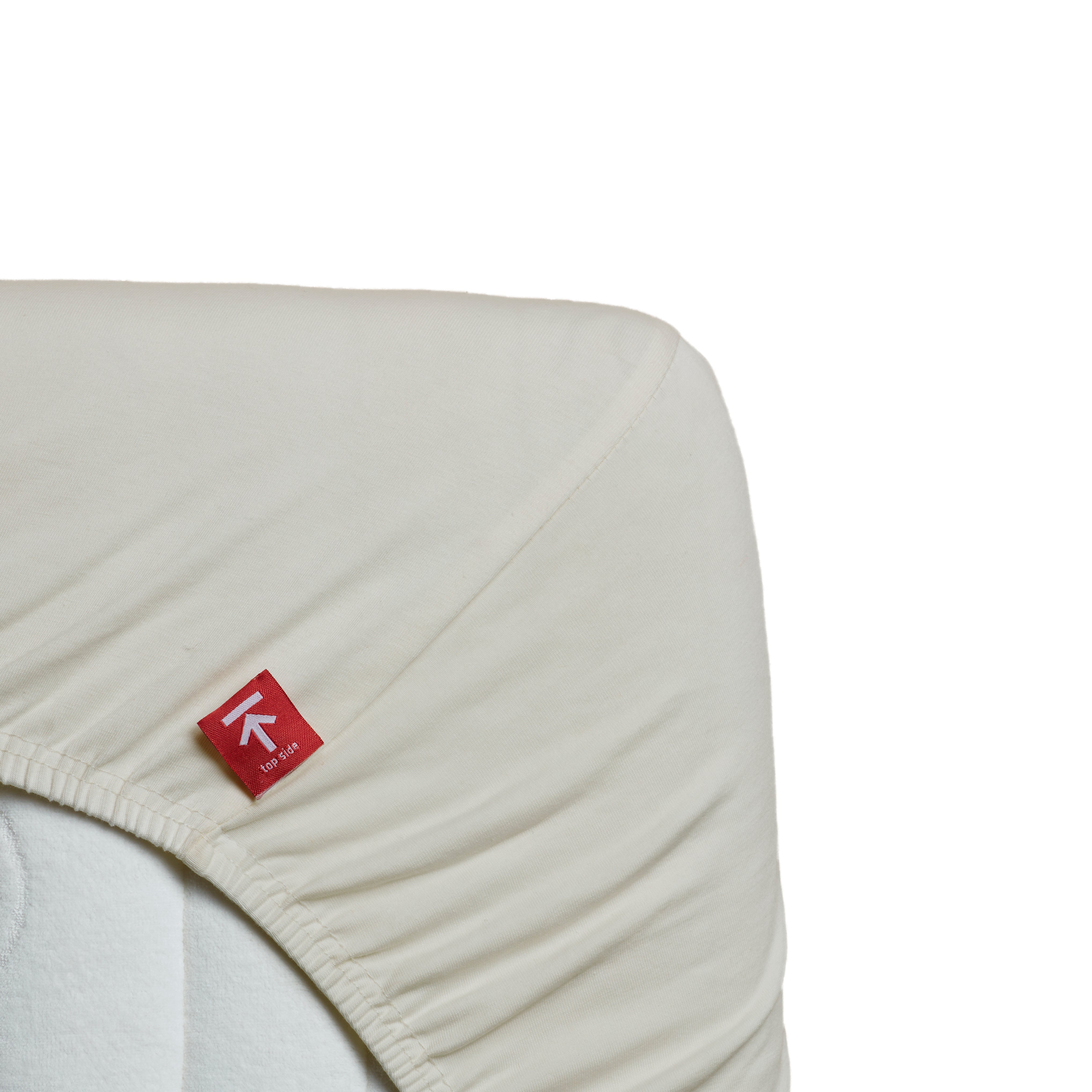 Beddinghouse - Jersey - 95% katoen - 5% lycra - Split-topper - Hoeslaken - 140x220 cm - Gebroken wit