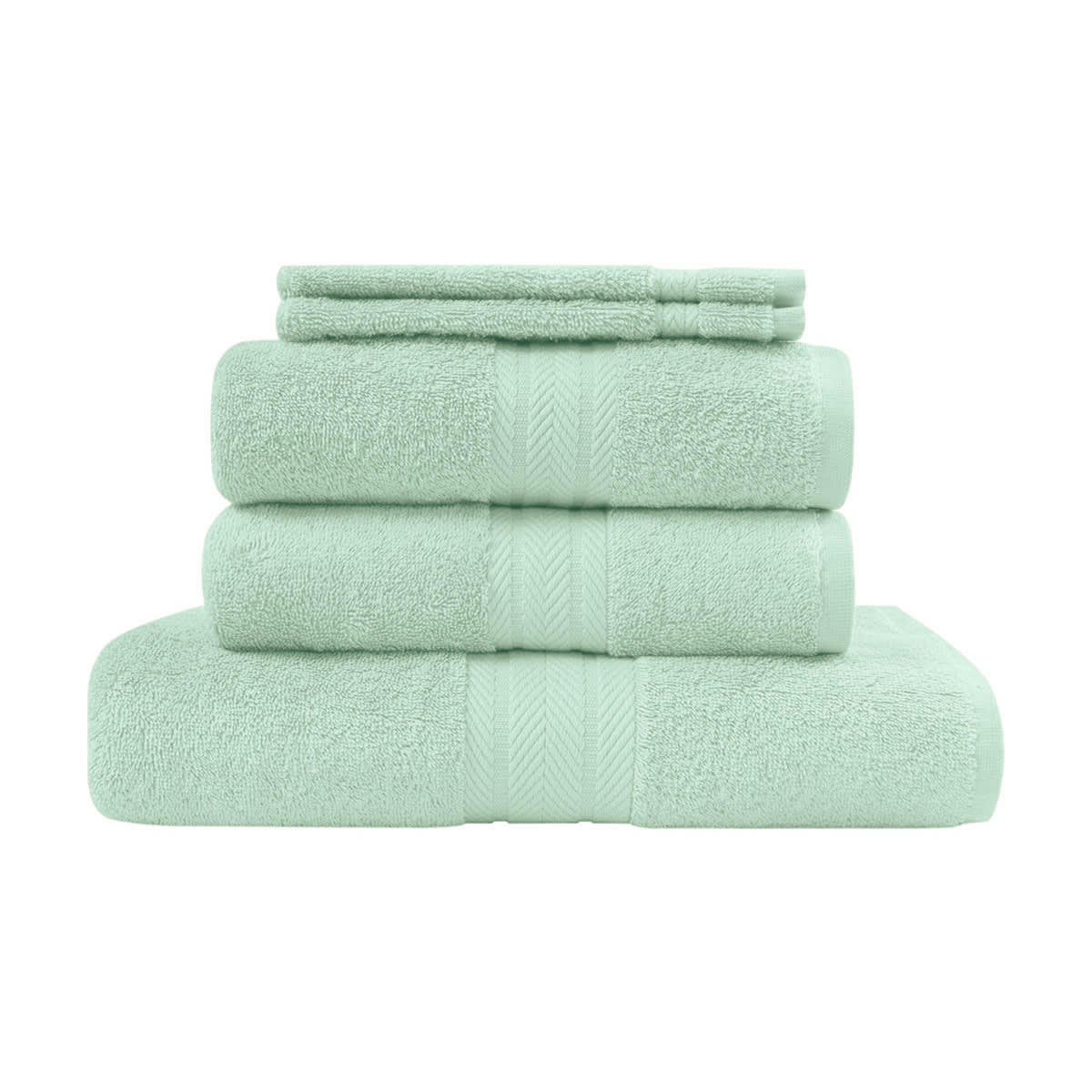 LUXURY - Ensemble de bain 5 pièces Menthe