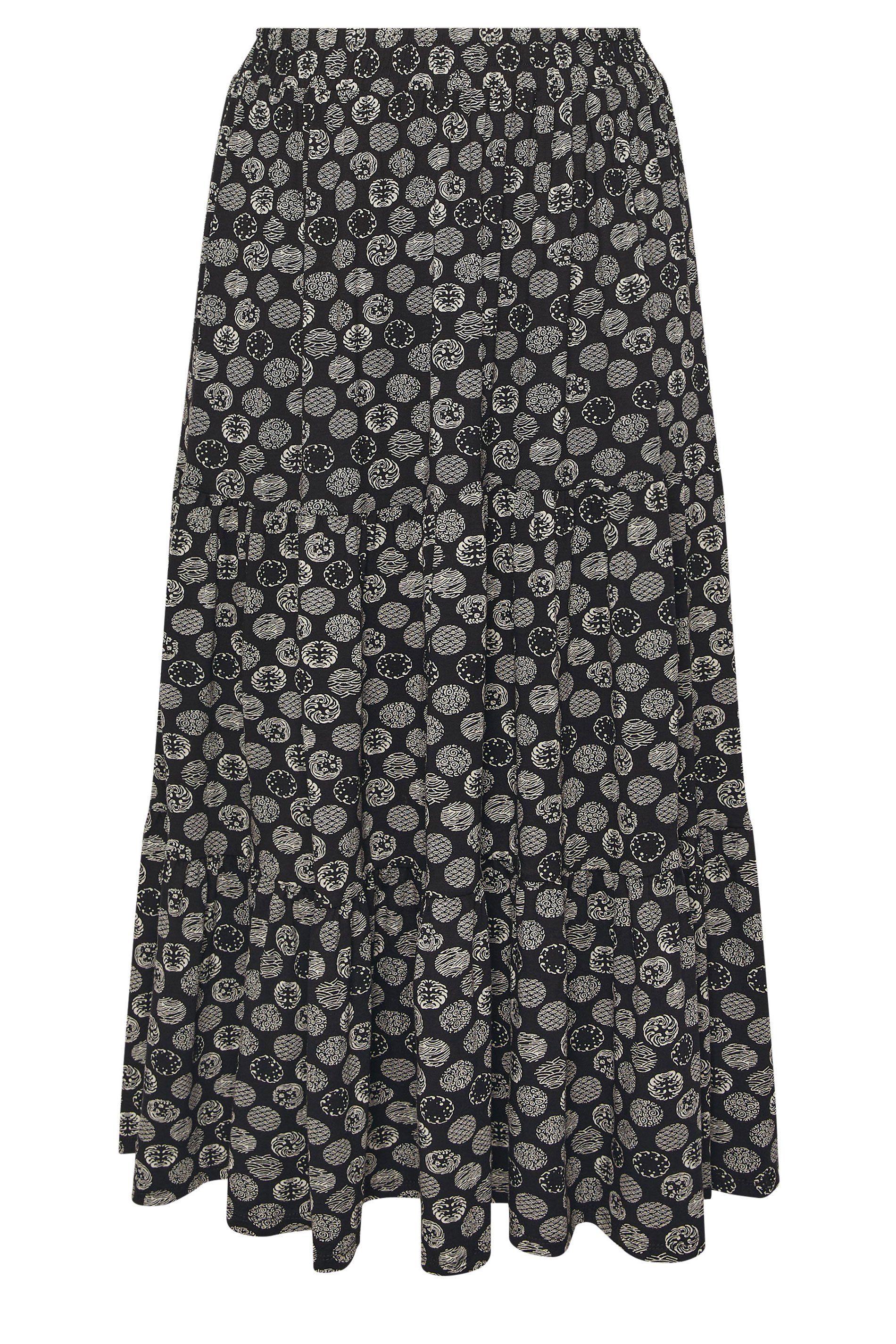 Yours Spot Tiered Maxi Skirt