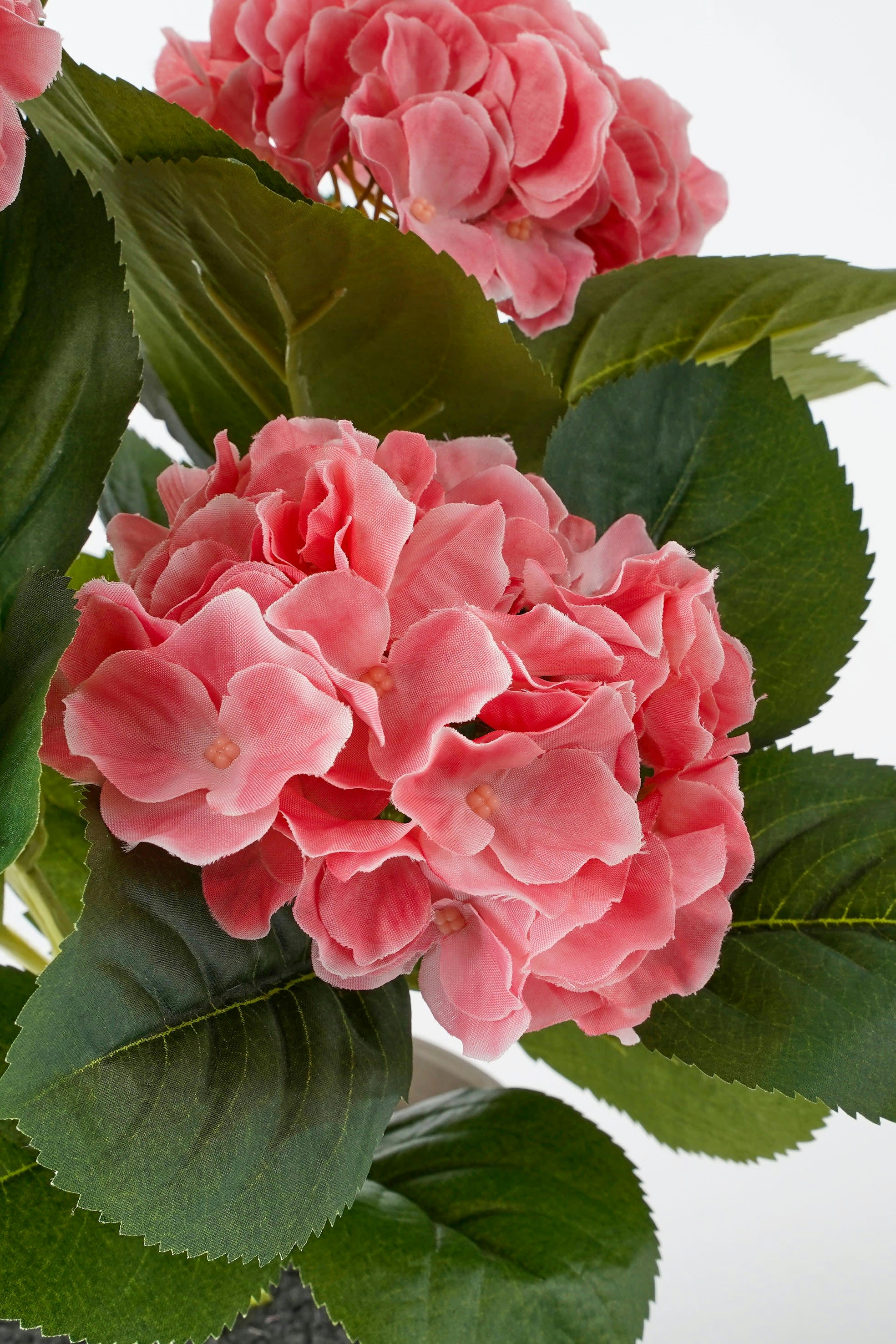 - Hortensia artificielle rose en pot H40