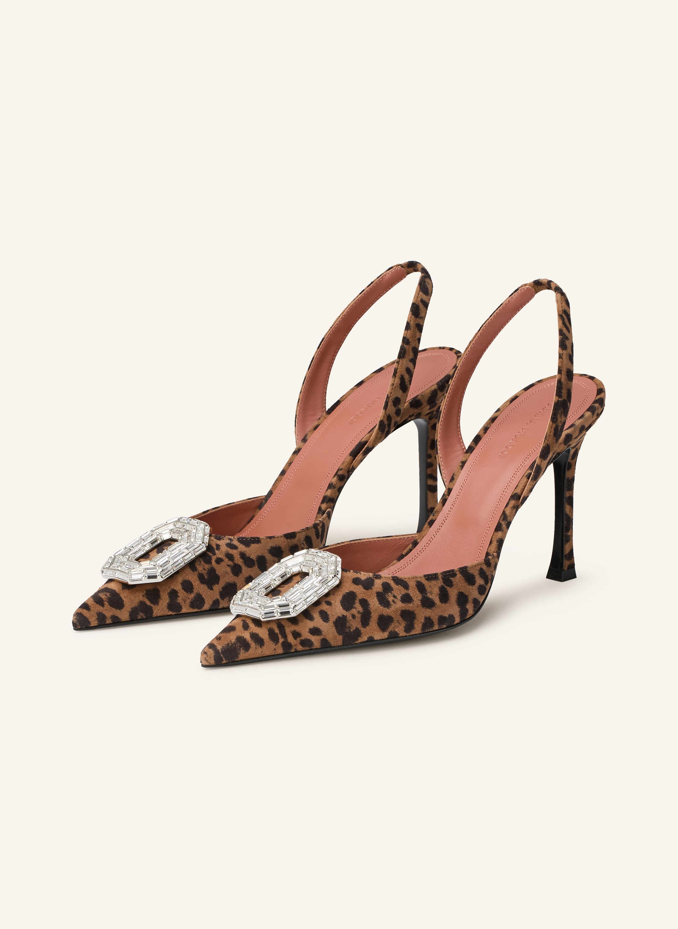 AMINA MUADDI Slingpumps CAMELIA mit Schmucksteinen