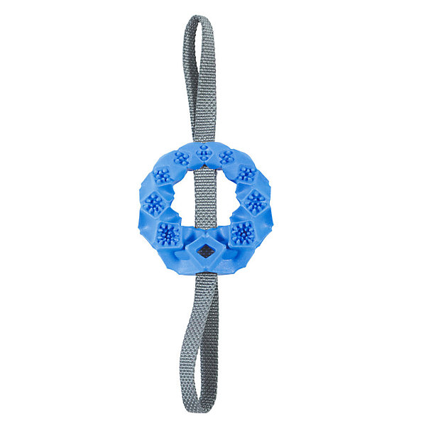 Jouet Cercle TPR cache friandises bleu D 12x 36 cm pour chien