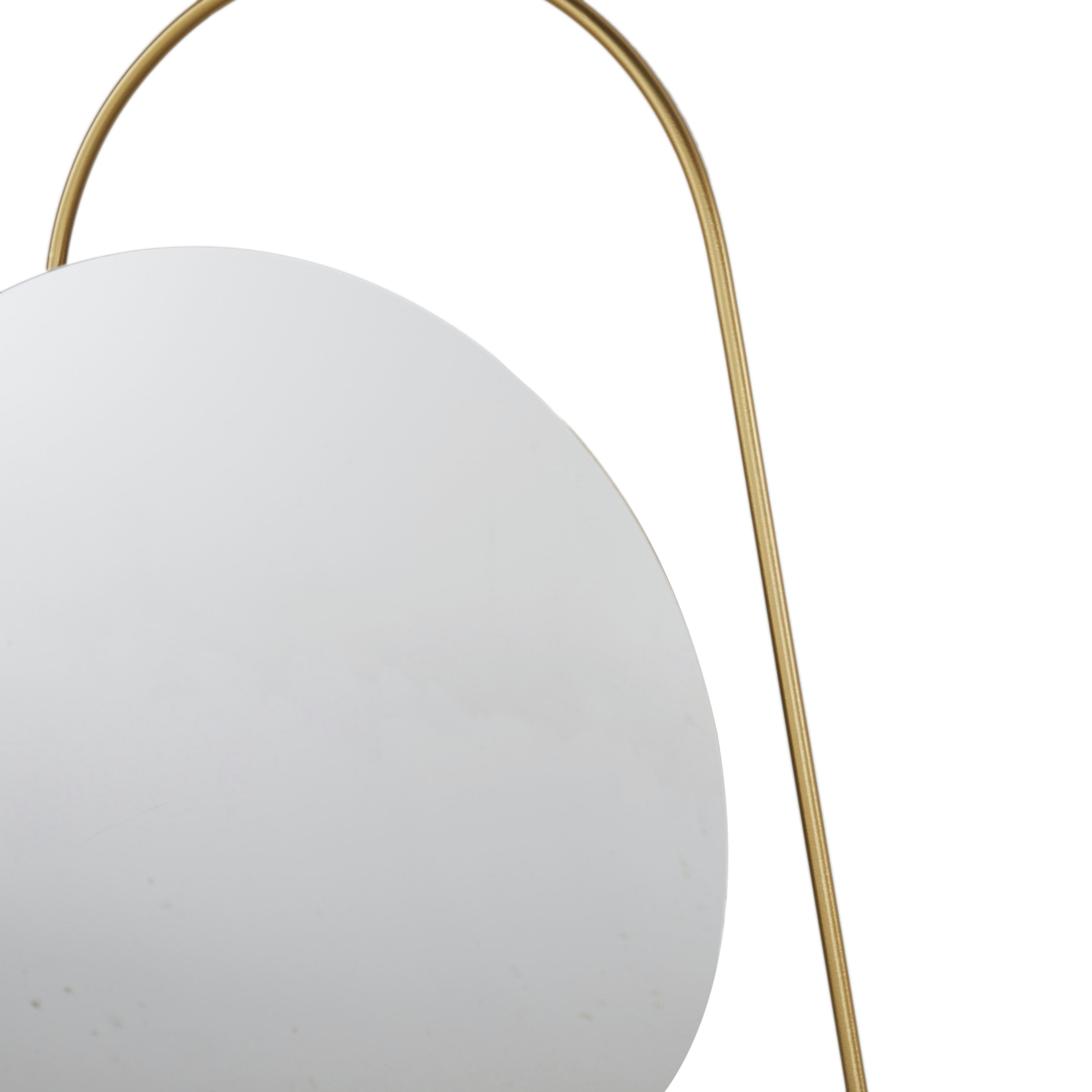 SAMUEL - Déco murale en métal doré et miroirs 123x119