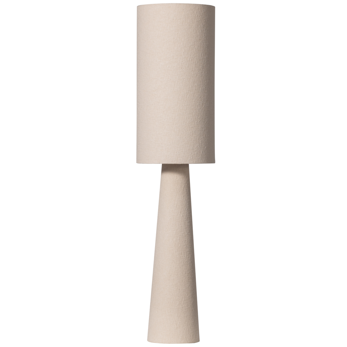 WOOOD vloerlamp Loft - Metaal/Bouclé - Naturel - 130xØ30 cm