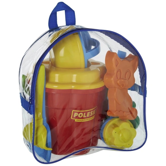 Eimergarnitur mit Rucksack Kunststoff mehrfarbig 20 x 30 x 30 cm 12-tlg.