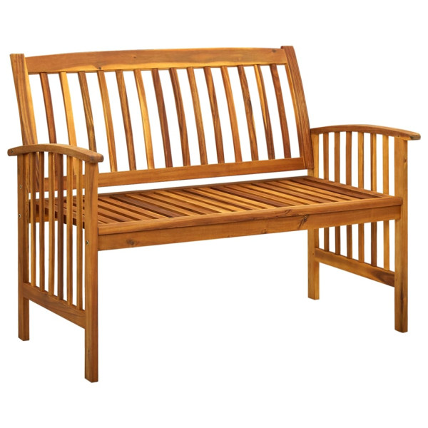 Ławka ogrodowa Szary 119 cm Drewno akacjowe vidaXL