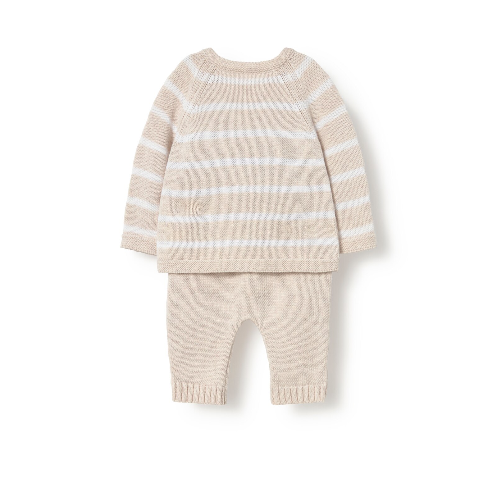 Conjunto de bebé de recién nacido Tricot crudo