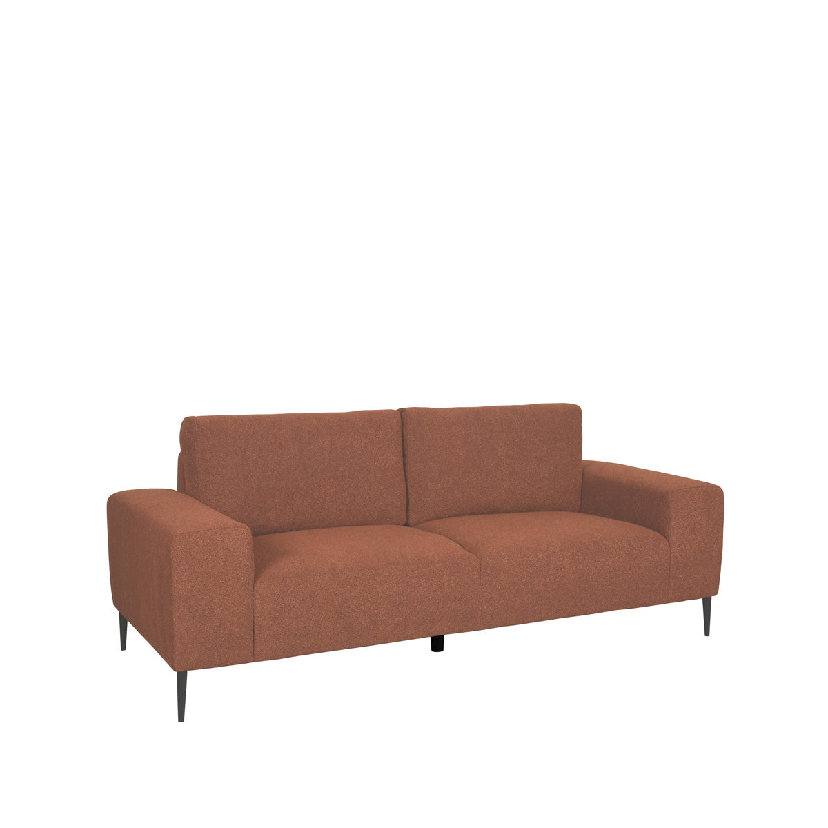 LABEL51 3-Zits Bank Ferraro - Oranje Bouclé - 212x88x85cm