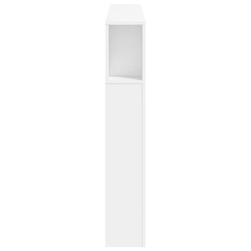 NNEVL LED Headboard White 140x18.5x103.5 cm Engineered Wood