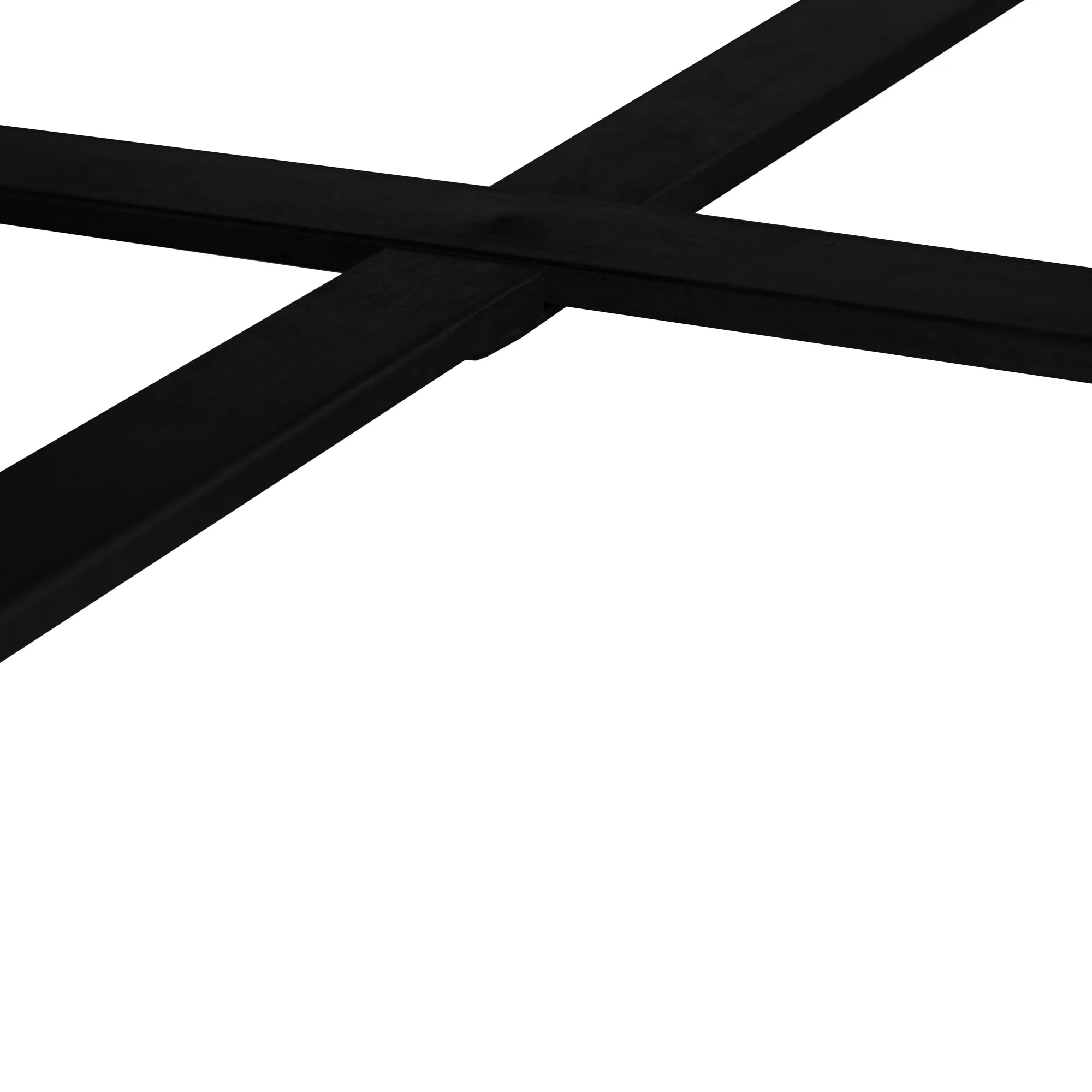 Round Coffee Table, 31 Inch Rustic Wood Table Top Cross Metal Legs Circle Coffee Table for Living Room