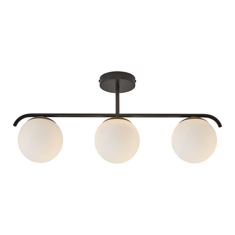 Nordlux Grant Plafondlamp - 3-lichts E14 - Zwart