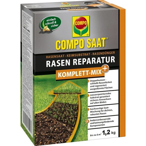Rasendünger »Komplett Mix «, 1,2 kg für bis zu 6 m², schützt vor Rasenlücken