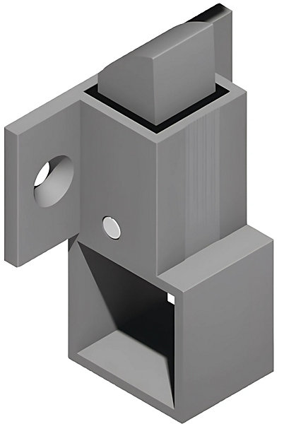 Loqueteau à gâche   cales laqué gris alu RAL9006 - LA CROISEE DS - DS6402-007