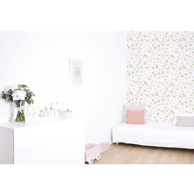 BLOOM - Planche de stickers A3 de fleurs tiges