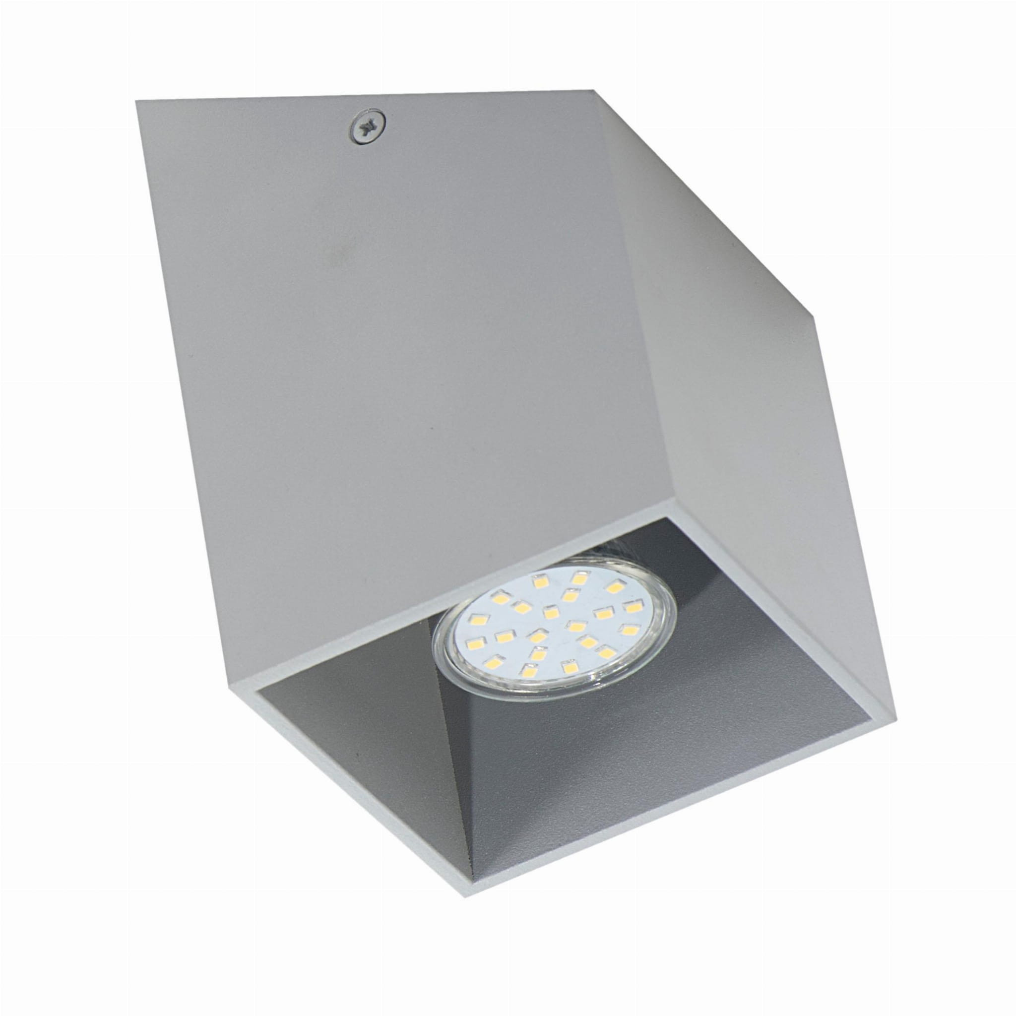 Spot kwadratowy szary RUBIK1xGU10x40W wym:15x10x10cm IP20 Lampex