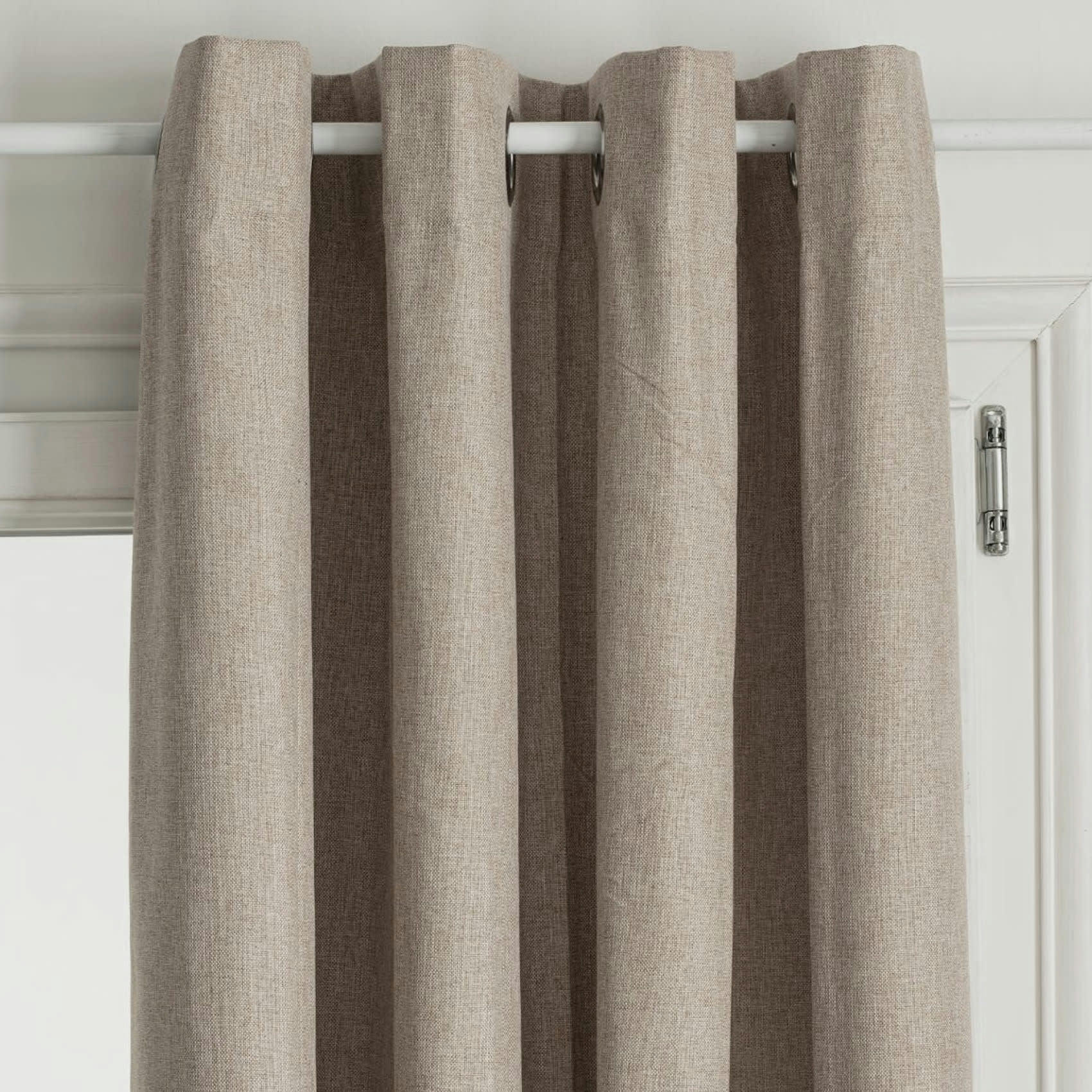 - Rideau occultant total avec couche d'enduit polyester beige 140x260 cm