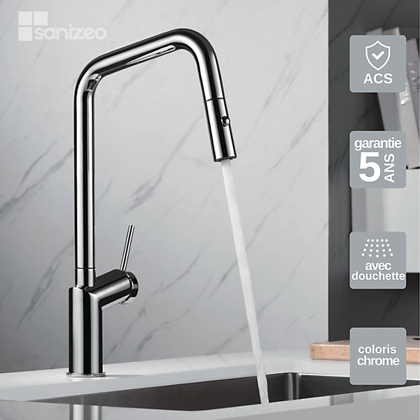 Mitigeur de Cuisine avec Douchette BONN Chrome - GCE024 IMEX PRODUCTS