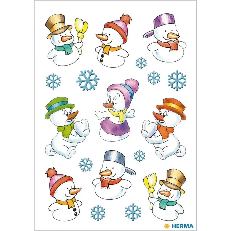 Sticker 3er-Set Snowmen