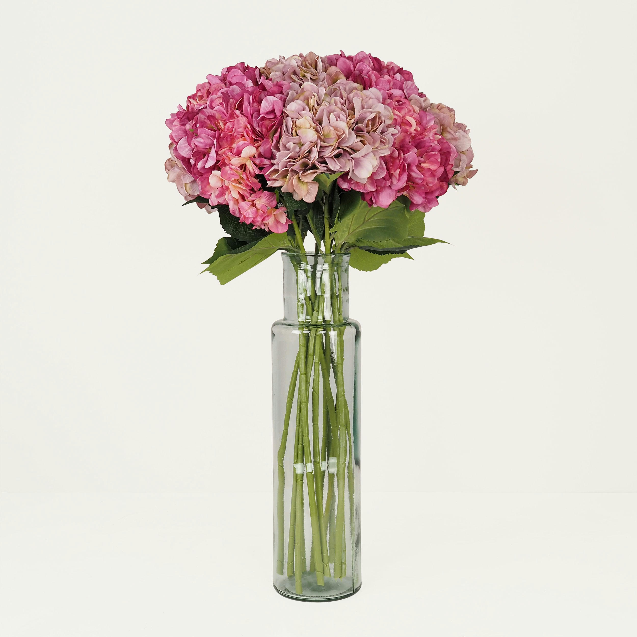 - Hortensia artificielle en tige 80cm lot de 12