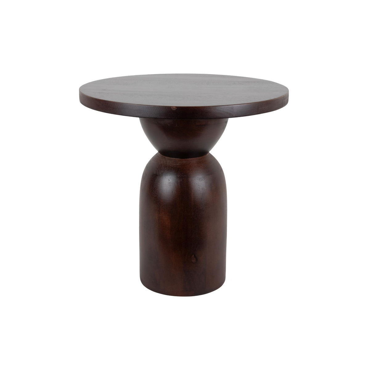 Leitmotiv bijzettafel Noche Groot - bruin - Ø45cm