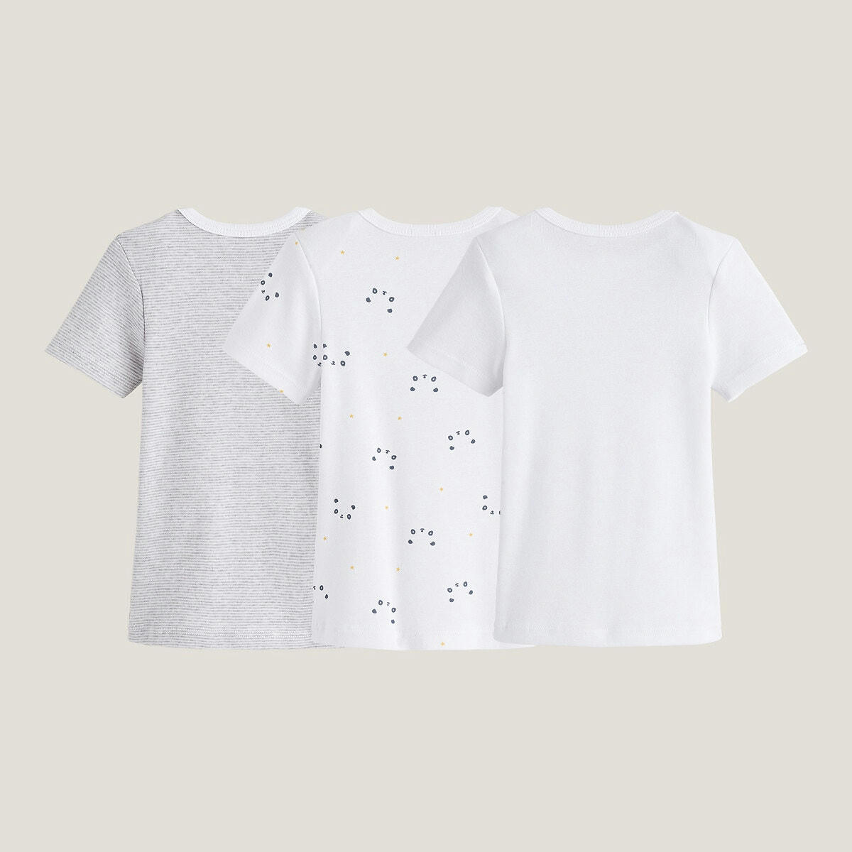 Lot de 3 maillots de corps, coton bio