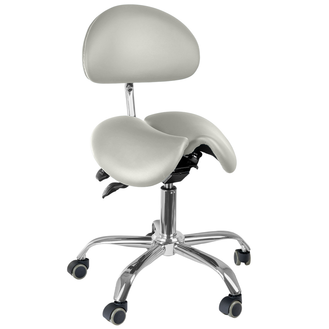 Ergonomiczny hoker regulowany SELLA 3 biały